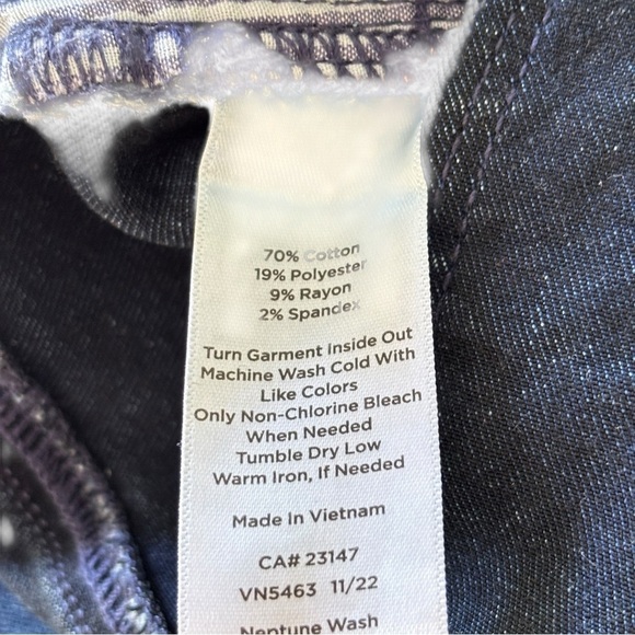 Talbots Womens Plus Size 18W Stretch Denim Cropped Jeans High-Waist Jegging Crop - Picture 5 of 14